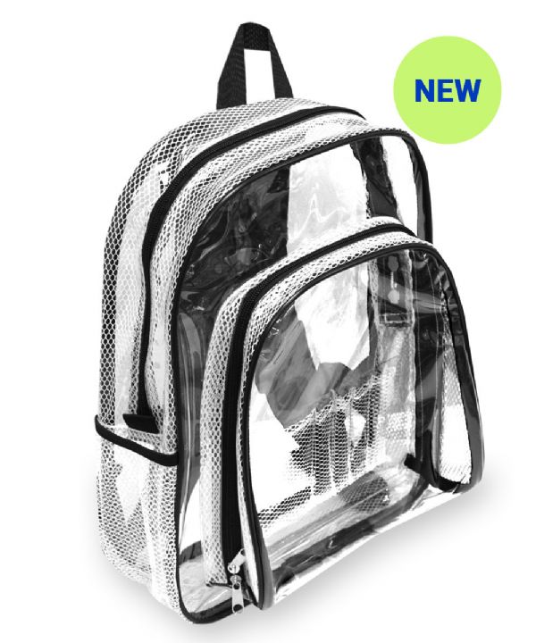 EVEREST HEAVY DUTY CLEAR BACKPACK LARGE