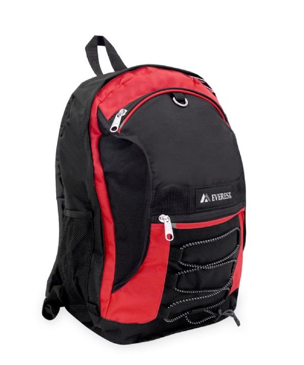 EVEREST TWO-TONE BACKPACK W/MESH POCKETS
